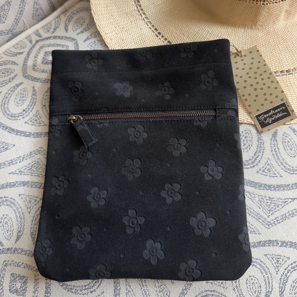 Gudrun Sjöden “Belle” Embossed Leather Crossbody Bag – NWT